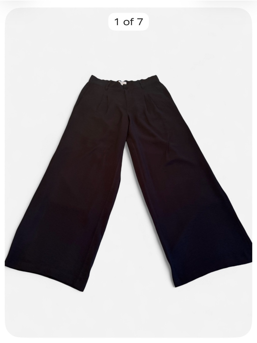 Liz Claiborne Women’s Size 6 Black Wide Leg Pull-On Trousers